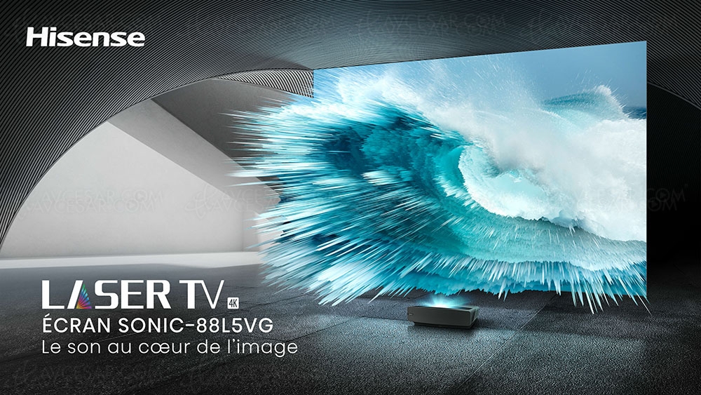Concours Hisense/AVCesar.com, tentez de gagner un Laser&nbsp;TV Hisense&nbsp;88L5VG&nbsp;(224&nbsp;cm)