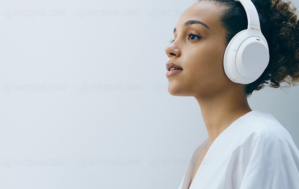 Casque Sony WH‑1000XM4, édition limitée Silent White Fnac