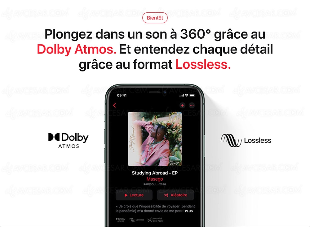 Apple Music Lossless bientôt disponible sur&nbsp;HomePod/HomePod&nbsp;Mini et&nbsp;Apple&nbsp;TV&nbsp;4K