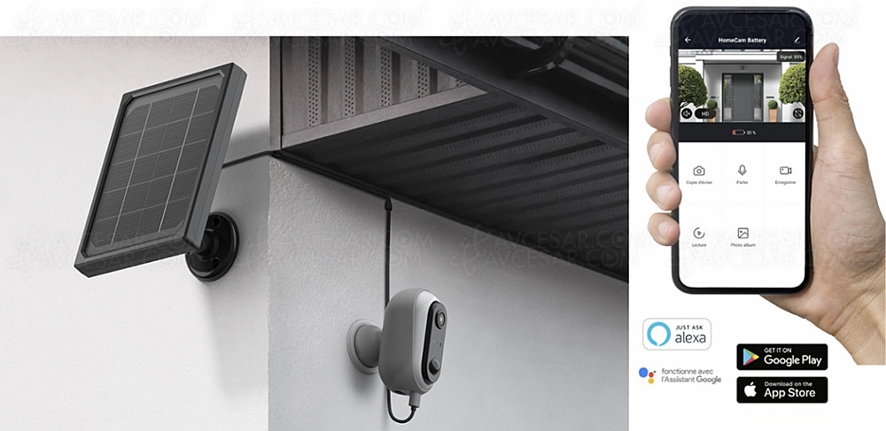 Caméra de surveillance autonome solaire HomeCam&nbsp;Battery