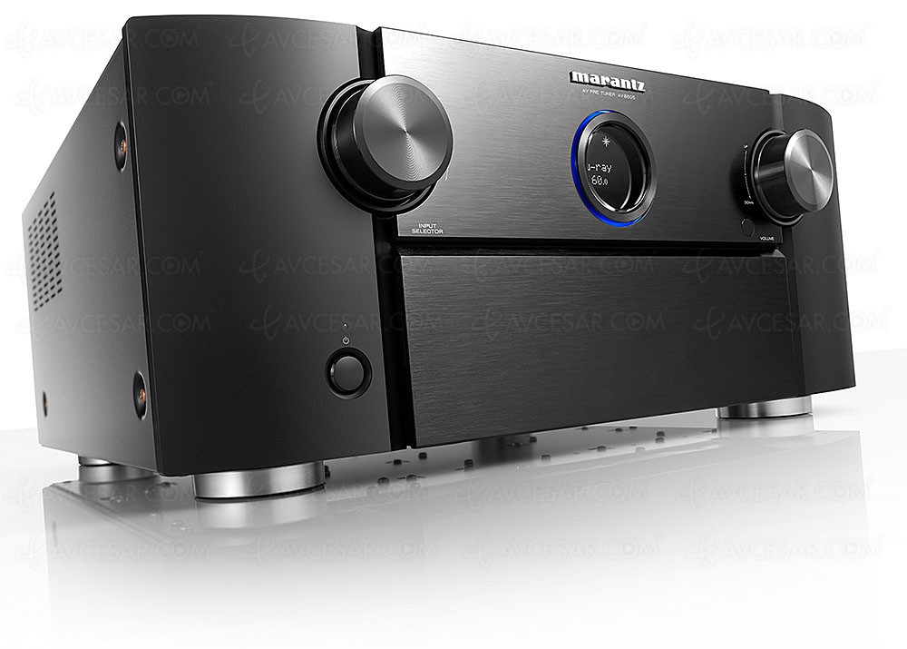 Marantz AV8805A&nbsp;: pré‑ampli&nbsp;13.2, HDMI&nbsp;2.1, Upscaling&nbsp;8K, Imax Enhanced, HDR10+, multiroom Heos, Dolby Atmos&nbsp;9.1.4, DTS:X Pro et&nbsp;Auro&nbsp;3D&nbsp;13.1