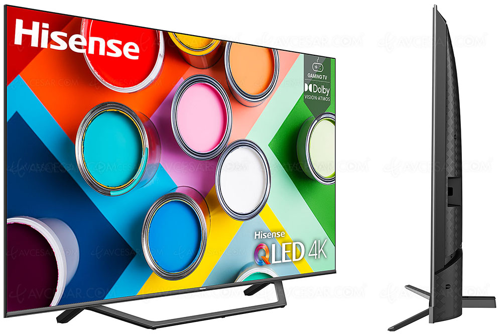 TV LED Ultra HD 4K Hisense A7GQ, 50'', 55" et 65'' au menu