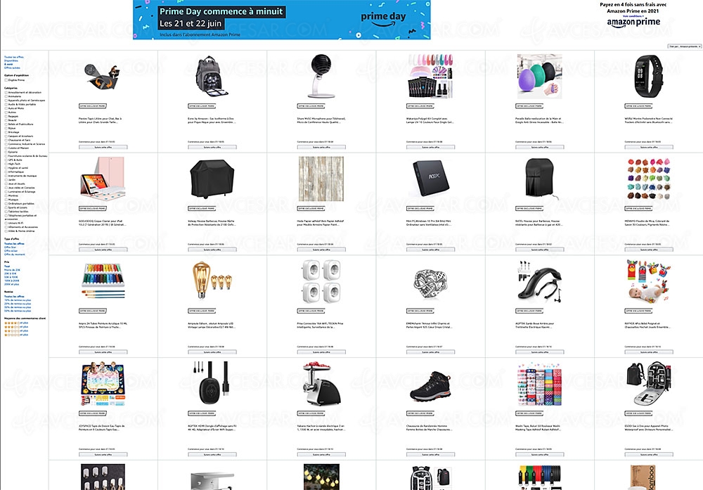 Amazon Prime Day, 4980 offres à prix cassé