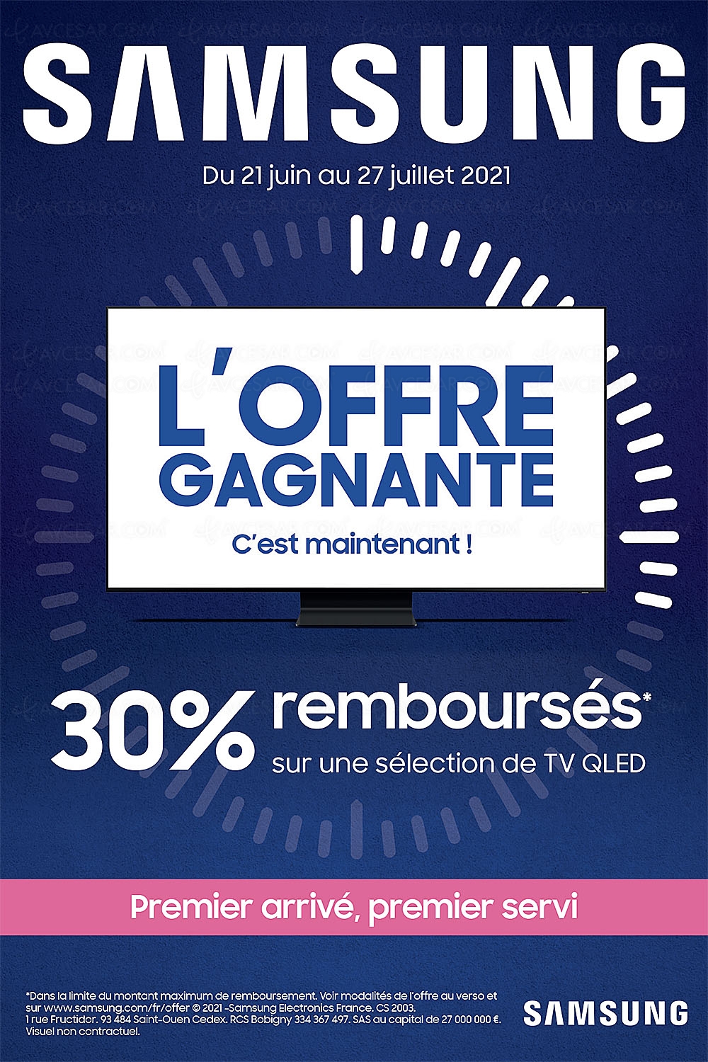 Offre de remboursement TV Samsung&nbsp;QLED, jusqu'à 1&nbsp;200&nbsp;€&nbsp;remboursés