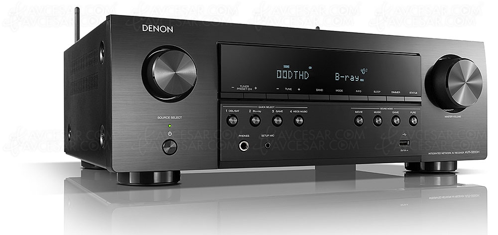 Soldes été 21 > Denon&nbsp;AVR&#8209;S650H, ampli&nbsp;5.2 Heos multiroom à&nbsp;449&nbsp;€