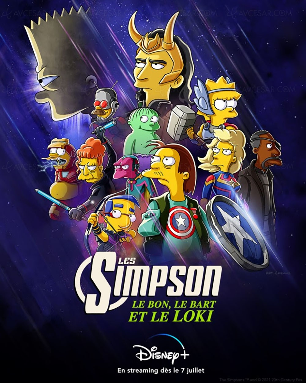 Le Bon, le Bart et le Loki&nbsp;: les Simpson s’injectent une dose&nbsp;de&nbsp;Marvel