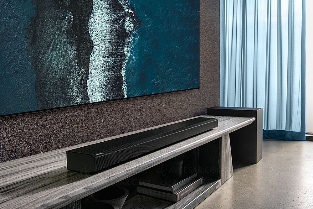 Samsung HW‑Q800A, barre sonore Dolby Atmos&nbsp;3.1.2/DTS:X, Bluetooth, Acoustic Beam&nbsp;2.0 et&nbsp;Q‑Symphony