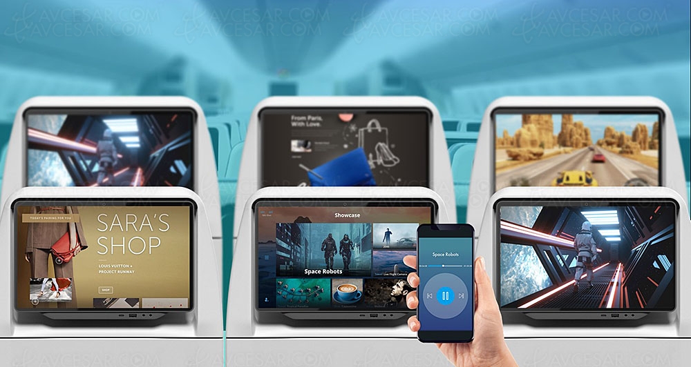Avions de ligne, bientôt des écrans multimédia QLED&nbsp;4K&nbsp;HDR signés&nbsp;Thales