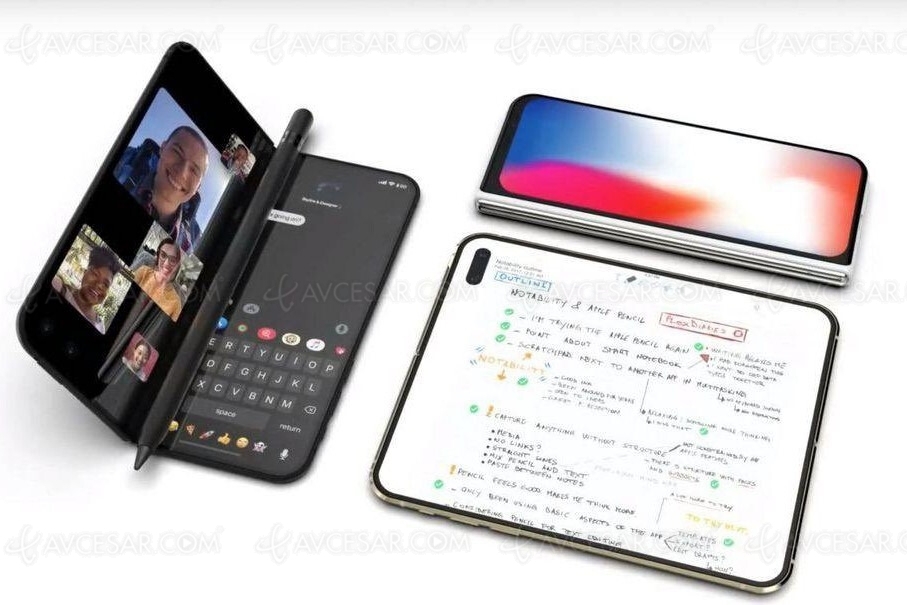 iPhone pliable, pas&nbsp;avant&nbsp;2023