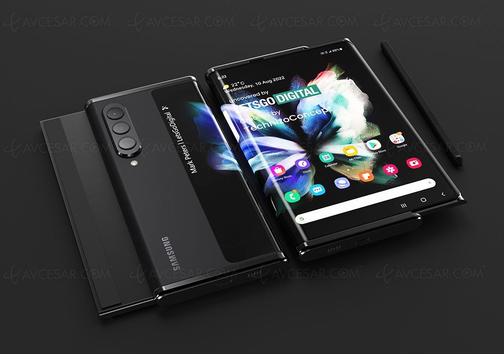 Galaxy Z Slide, futur smartphone à écran rétractable de Samsung