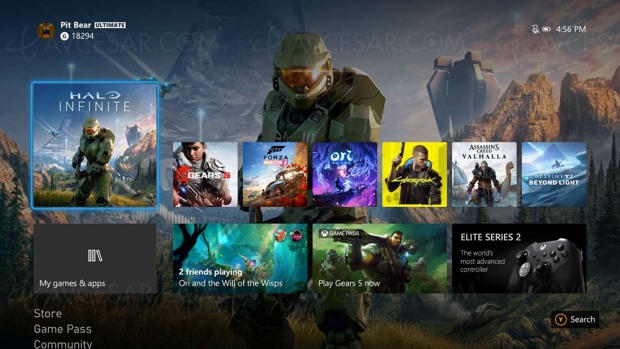 Nouvelle interface 4K en test sur Xbox Series X