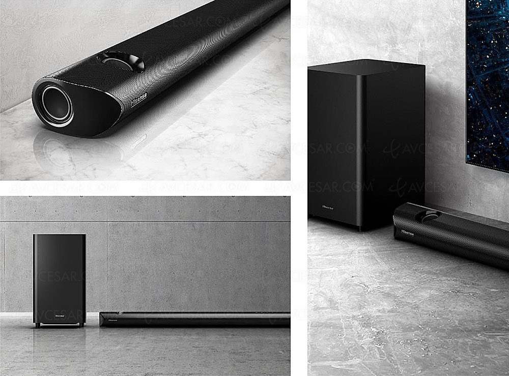 Hisense HS512, barre de son Dolby&nbsp;Atmos et&nbsp;DTS:X, mise à&nbsp;jour spécifications et&nbsp;tarif