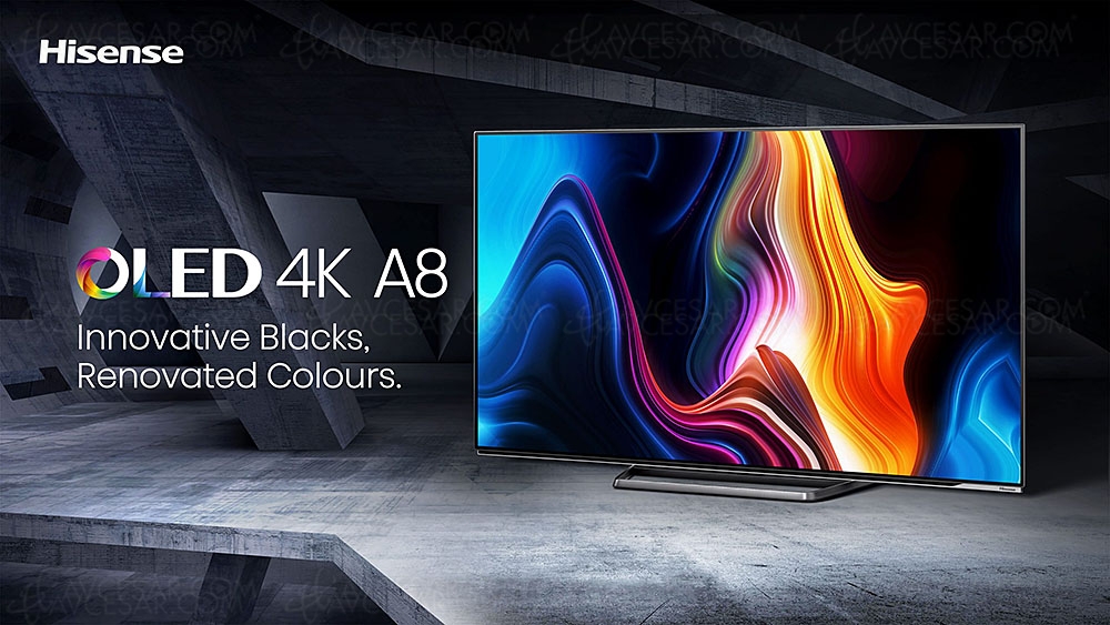 TV Oled Ultra HD 4K Hisense&nbsp;A85G, 55" et&nbsp;65''&nbsp;au&nbsp;menu