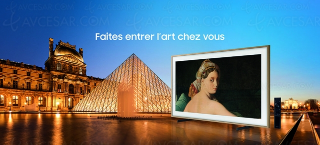 Le musée du Louvre sur TV Samsung The Frame