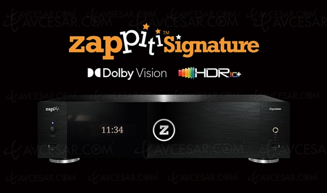 Zappiti Signature 4K HDR10+/HDR Dolby Vision, ES9038Pro, double sortie HDMI et double rack HDD