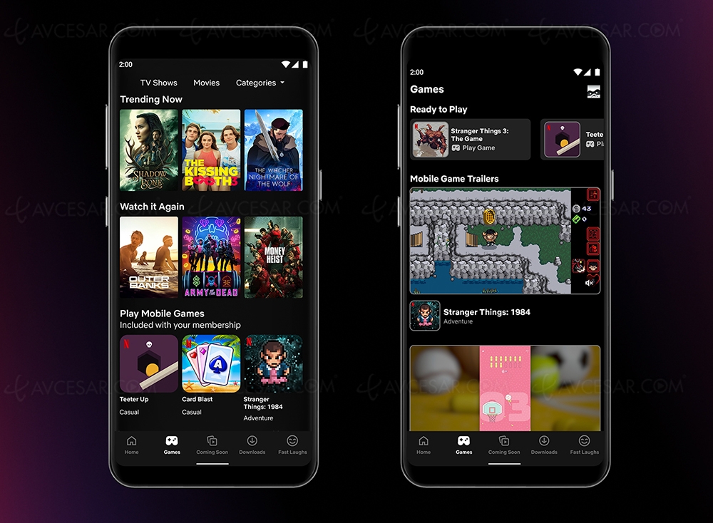Jeux vidéo sur Netflix, expansion des&nbsp;tests