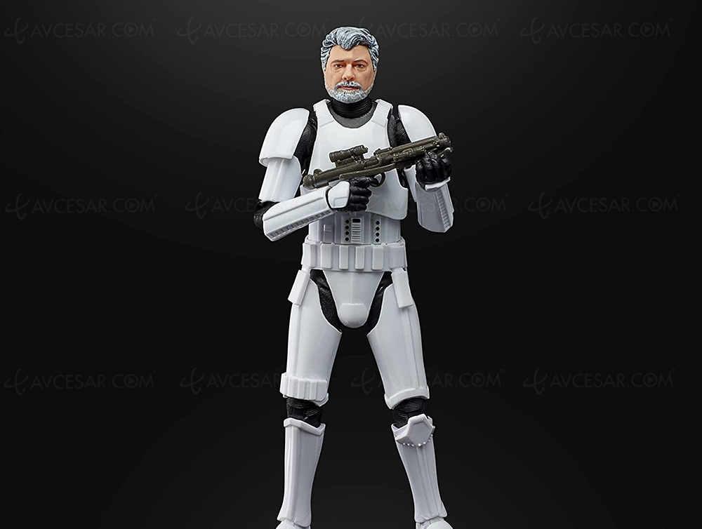 George Lucas en Stormtrooper pour les 50&nbsp;ans de&nbsp;Lucasfilm