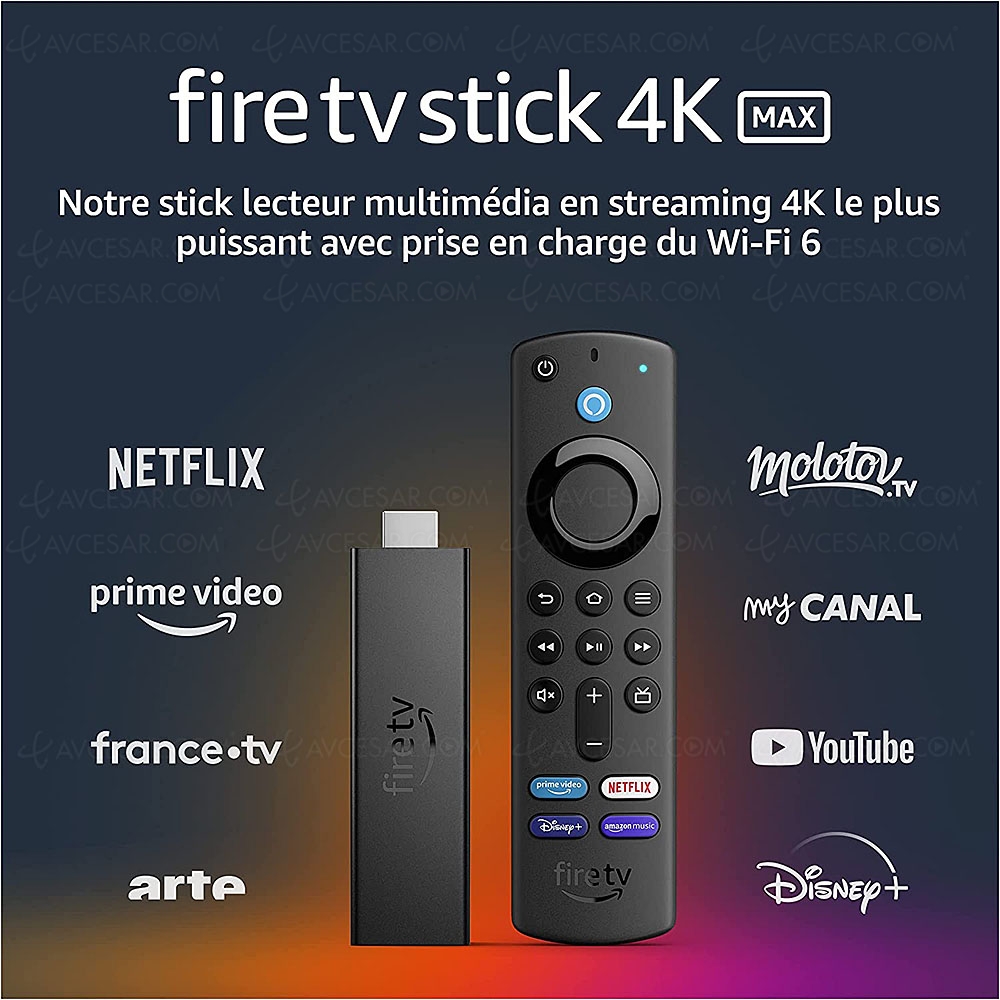 Fire TV Stick 4K Max, nouvelle clé&nbsp;de&nbsp;streaming