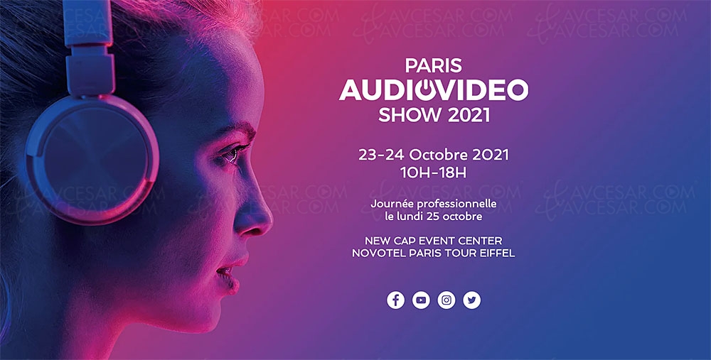 Salon Paris Audio Vidéo Show 2021, week‑end du&nbsp;23 et&nbsp;24&nbsp;octobre