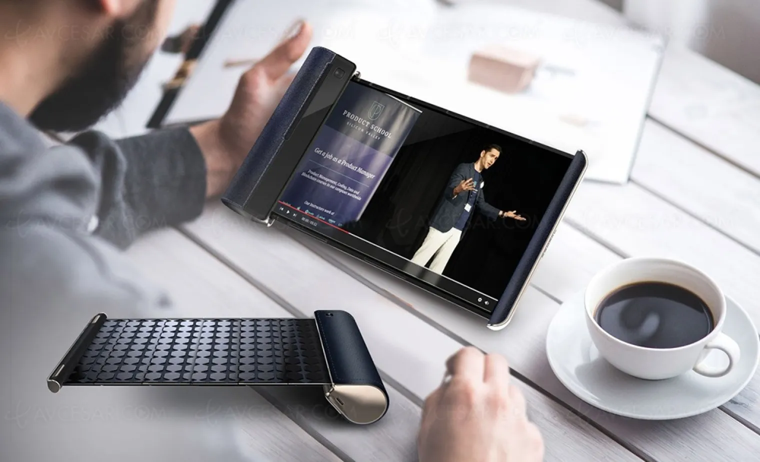 Tablette enroulable de luxe, le concept qui fait envie