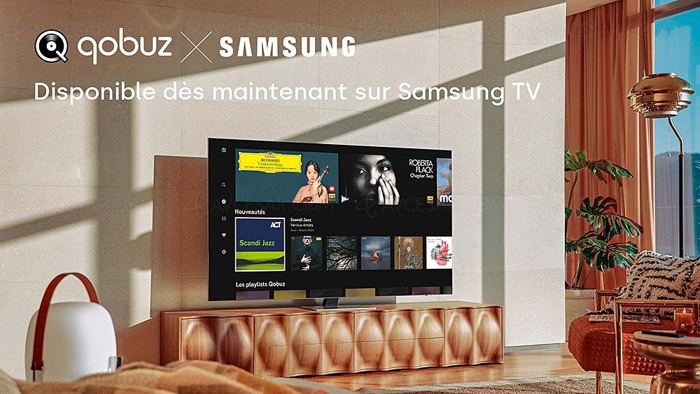Application Qobuz sur Smart&nbsp;TV&nbsp;Samsung