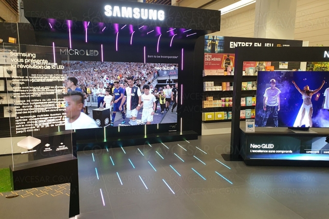 TV Micro LED Samsung 76'', sortie annulée mais nouveau TV 114'' (290 cm) annoncé
