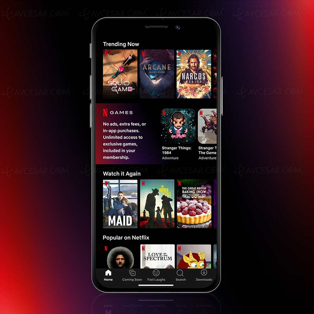 Jeux vidéo Netflix sur Android et&nbsp;même&nbsp;iOS