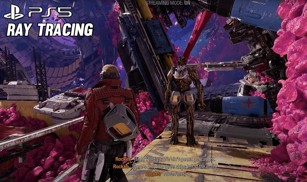 Guardians of the Galaxy, Ray Tracing sur&nbsp;PS5 et&nbsp;Xbox Series&nbsp;X/S
