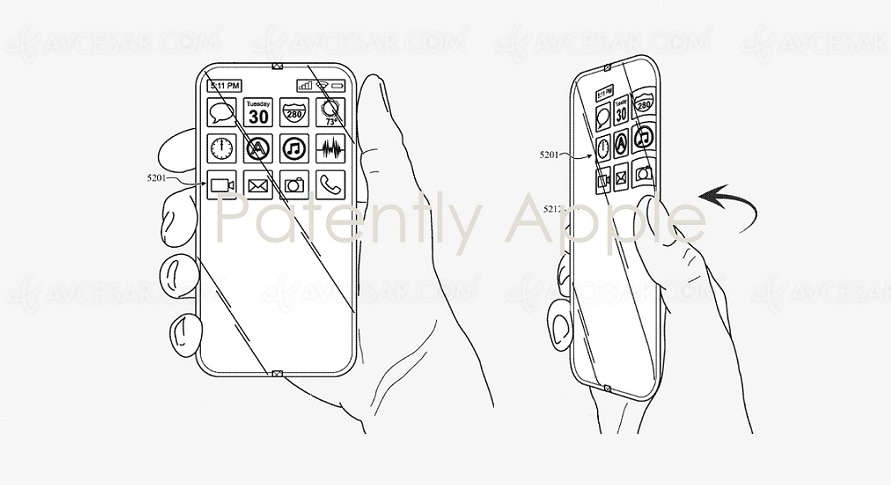 Prochainement, un iPhone à écran enveloppant tout&nbsp;en&nbsp;verre&nbsp;?