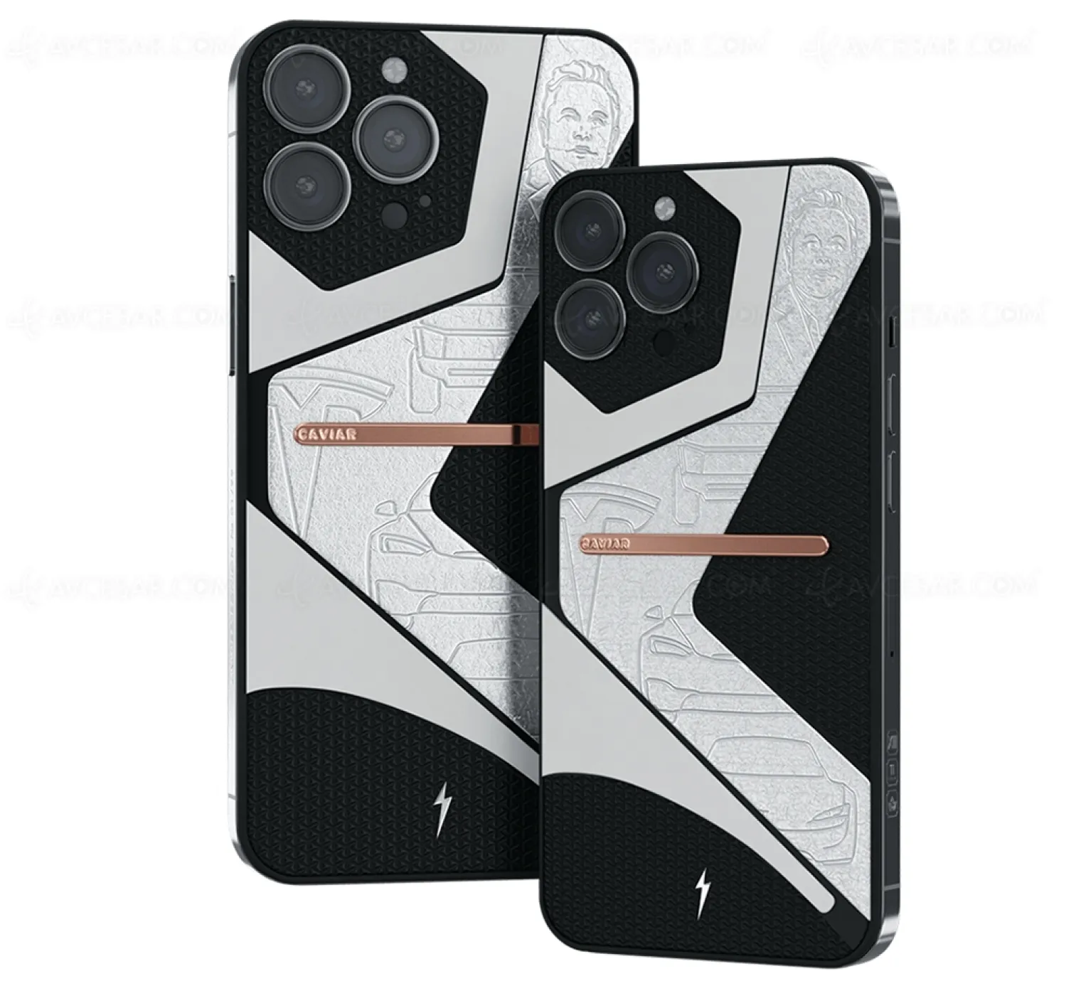 Un iPhone 13 avec des morceaux de… Tesla