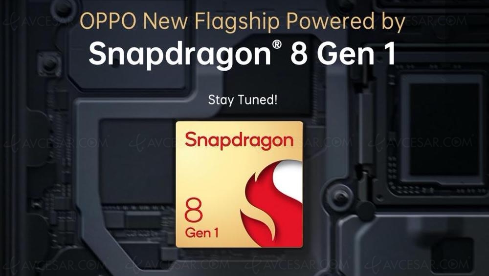 Nouveau Snapdragon&nbsp;8 Gen&nbsp;1 sur un smartphone Oppo&nbsp;début&nbsp;2022