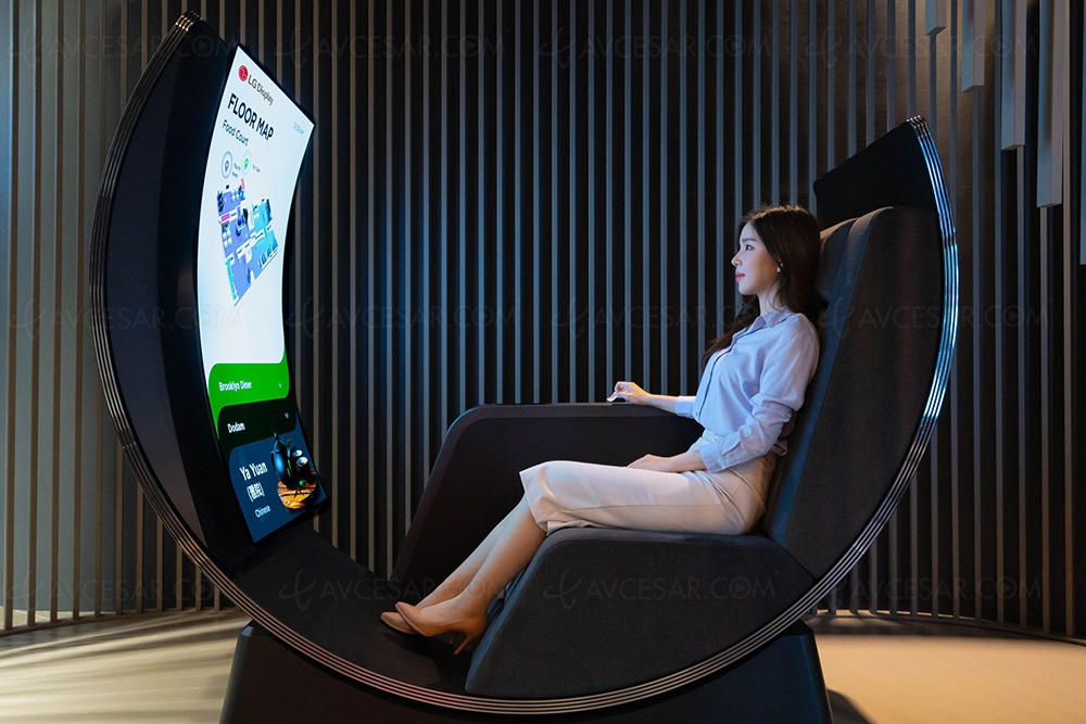 CES 22 > LG présente un fauteuil/TV Oled&nbsp;circulaire