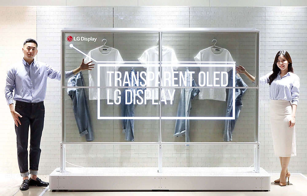 CES 22 > Écrans concepts Oled transparents LG&nbsp;Display