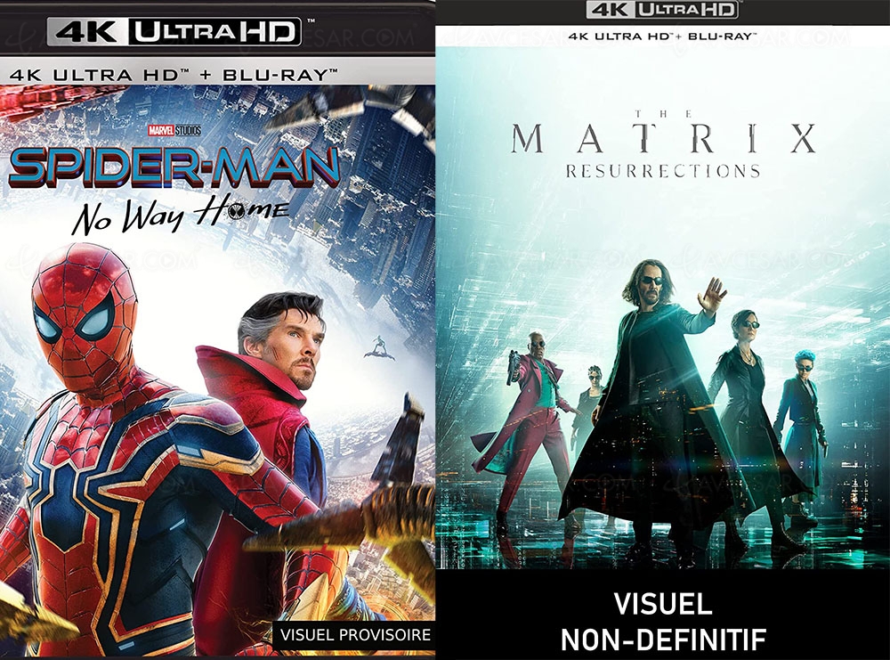 Deux géants en 4K&nbsp;Ultra&nbsp;HD le&nbsp;27&nbsp;avril&nbsp;: #teamSpiderMan ou&nbsp;#teamMatrix&nbsp;?
