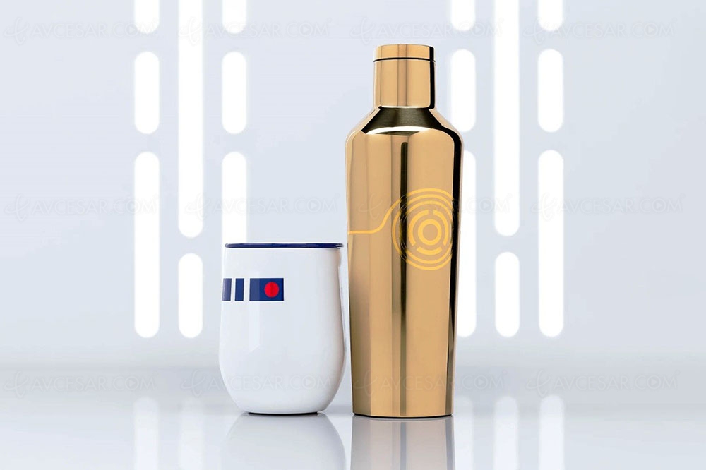 On commence la journée avec le thermos Star Wars C3‑PO et le&nbsp;mug&nbsp;R2‑D2