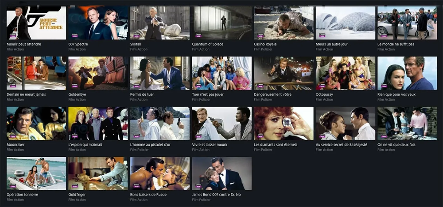 Tout James Bond sur Canal+ en avril