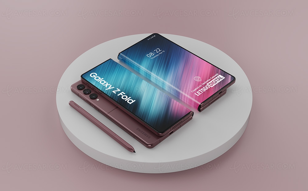 Smartphone Samsung Galaxy Fold pliable… sur deux&nbsp;axes