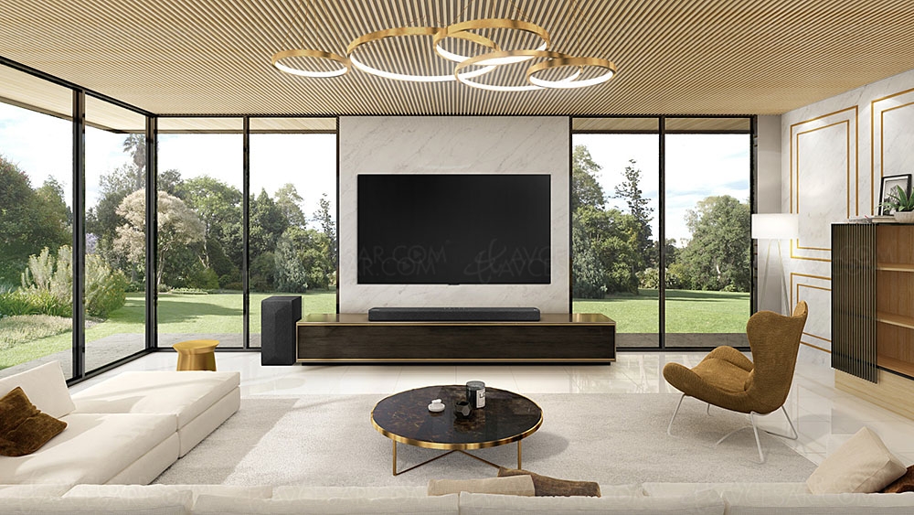 LG S65Q&nbsp;: barre de son 3.1 design, 420&nbsp;W et&nbsp;Bluetooth