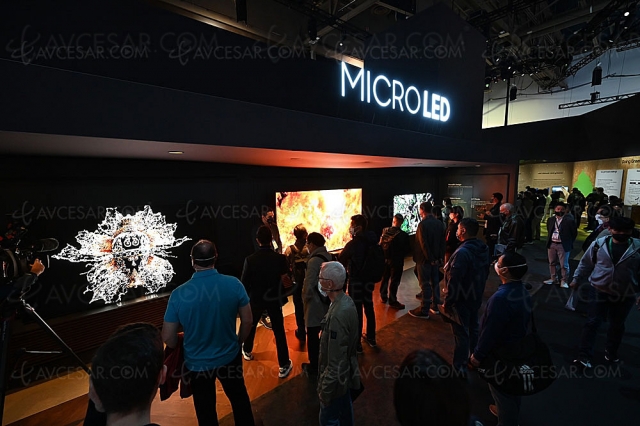 TV Micro LED Samsung 89'', sortie repoussée