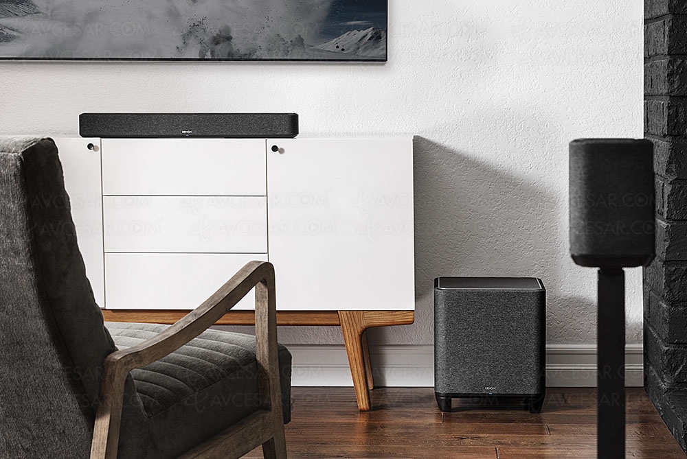 Denon Home&nbsp;: caisson de basses&nbsp;Heos, compagnon idéal de la barre de&nbsp;son Denon Home&nbsp;550 et/ou des enceintes Denon&nbsp;Home