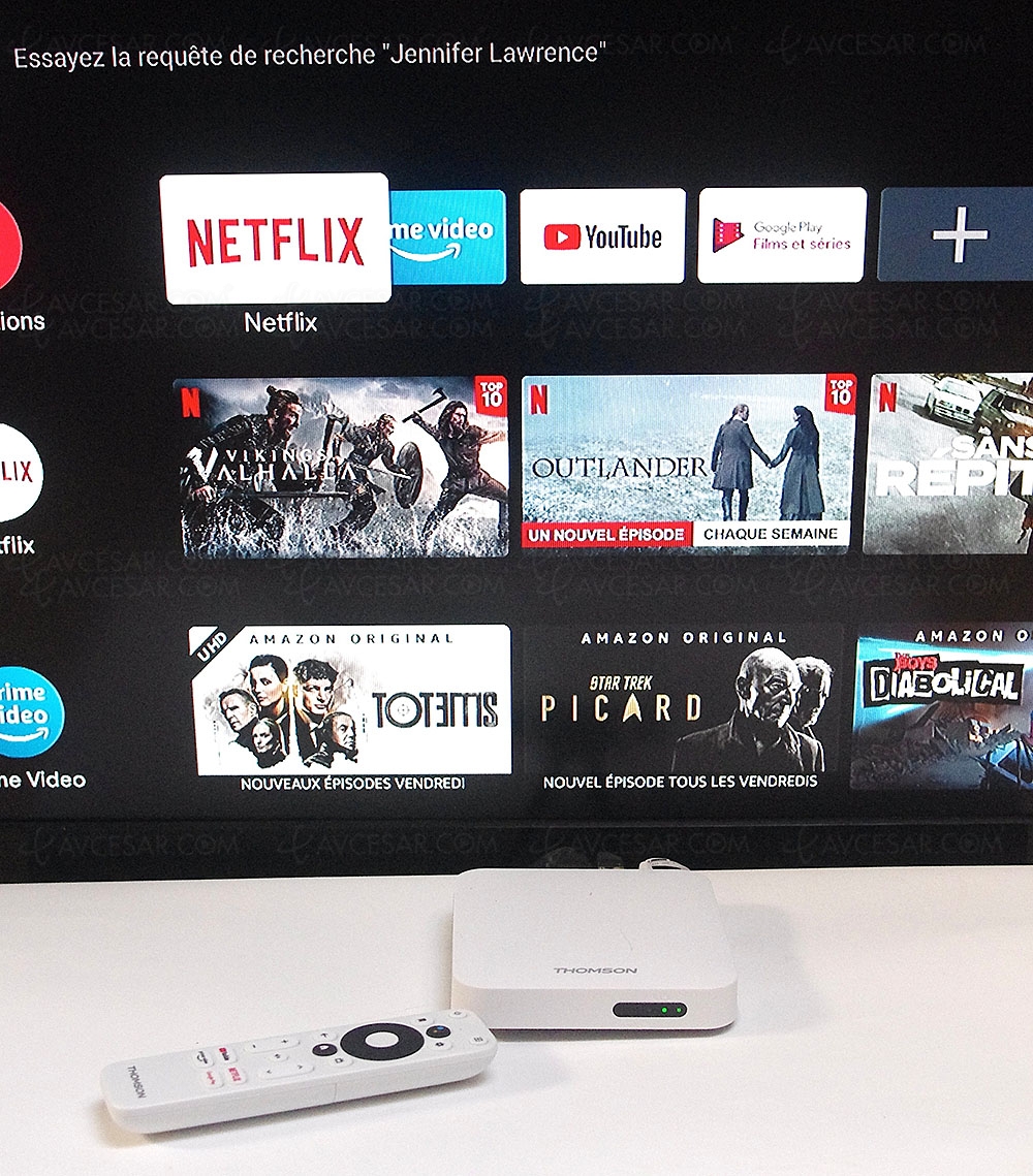 Test lecteur multimédia Android&nbsp;TV Thomson&nbsp;THA100, en&nbsp;ligne