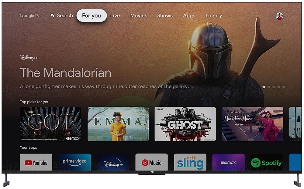 TV Ultra HD 4K TCL&nbsp;C735&nbsp;: QLED, Dolby Vision/Atmos, HDR10+, 144&nbsp;Hz et&nbsp;Google&nbsp;TV