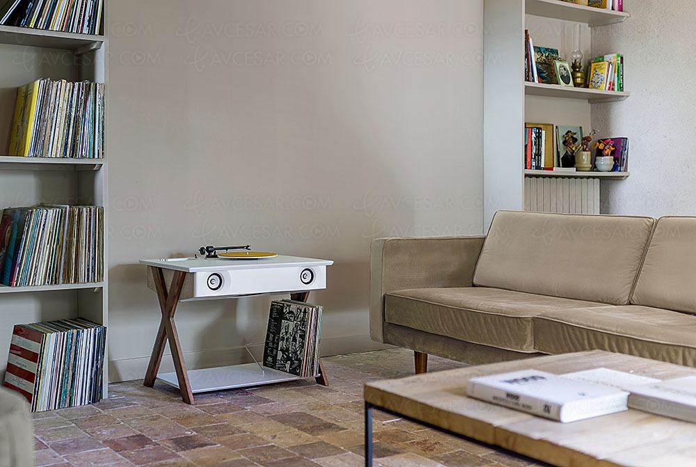 LX X et LX&nbsp;X Platine, enceintes actives/meubles 2.1 Bluetooth APT‑X signées La&nbsp;Boîte&nbsp;Concept