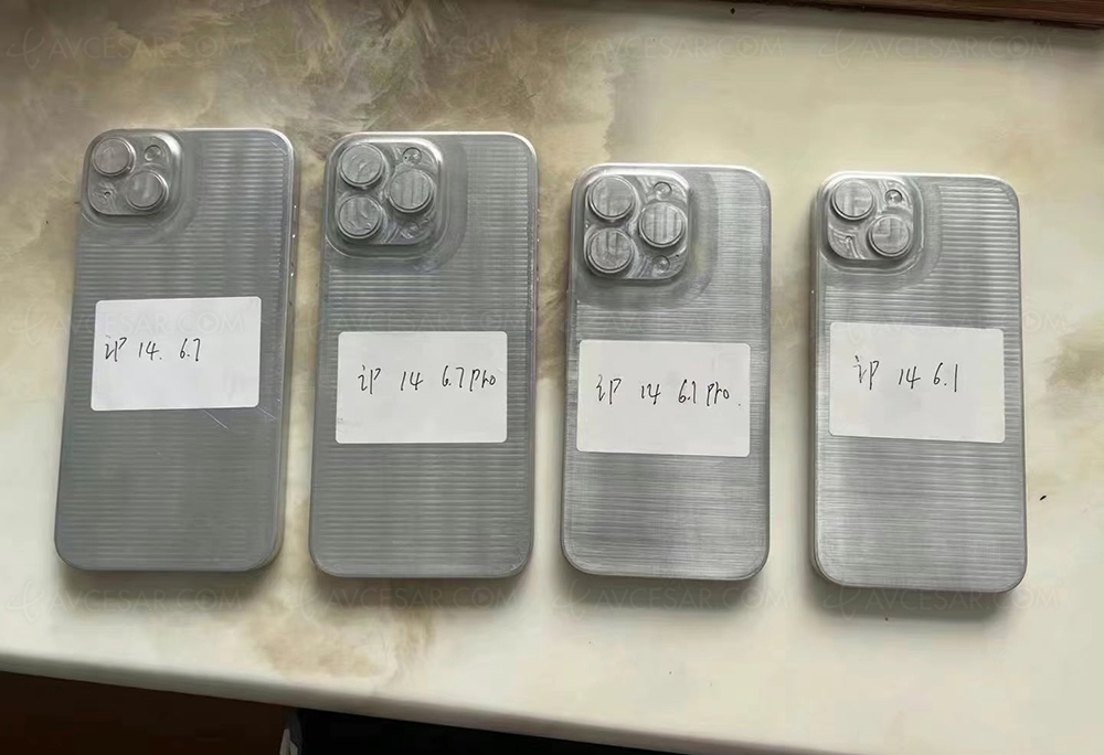 iPhone 14&nbsp;: quatre modèles en&nbsp;fuite&nbsp;(photos)