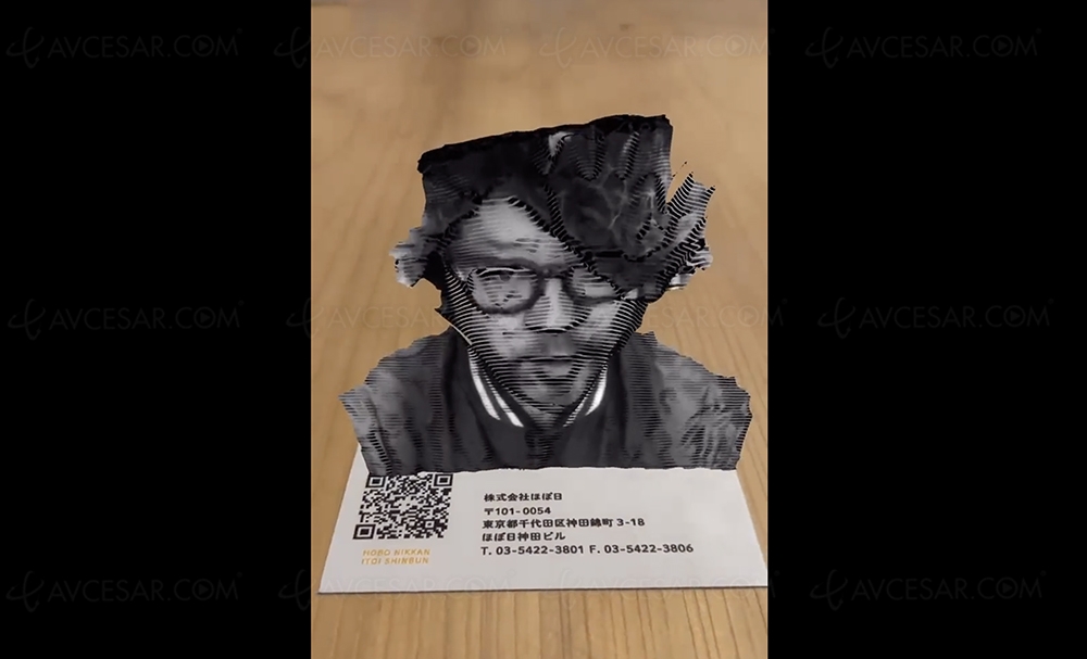 Carte de visite en réalité augmentée,&nbsp;cool&nbsp;!