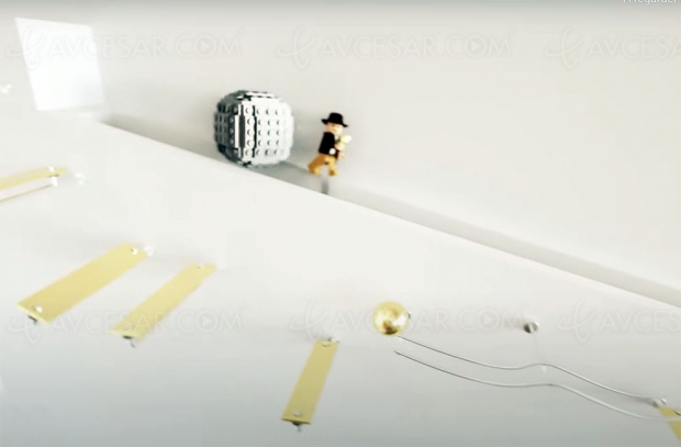 Indiana Jones avec des billes, en Lego et en 3D (vidéo)