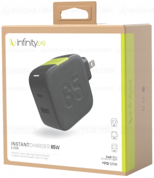 Harman InfinityLab InstantCharger, chargeurs muraux 65 W/100 W