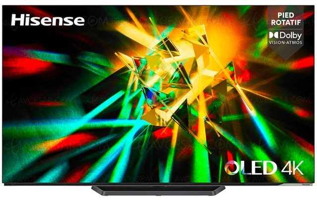 French Days 2022 > TV Oled Ultra HD 4K Hisense 55A85G à 691 €, soit ‑47% ou ‑599 € de remise