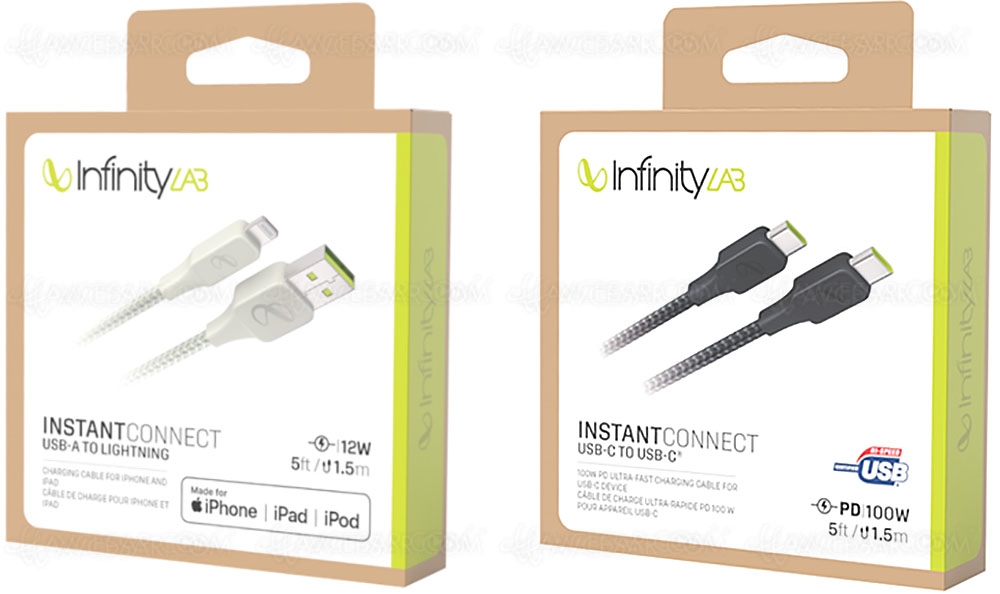 Harman InfinityLab InstantConnect, câbles de recharge&nbsp;sans‑fil