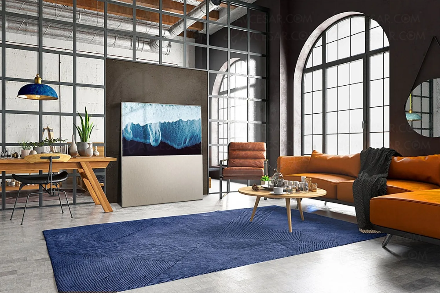 tv-lg-oled-lifestyle-objet-collection-easel-et-pose-au-salone-dei-tessuti-a-milan